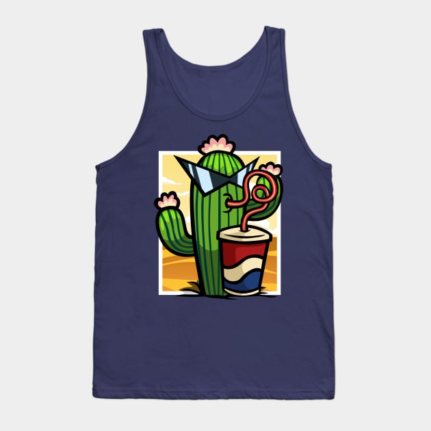 Just Chillin' Cactus Tank Top by RCM Graphix